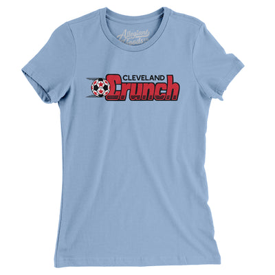 Cleveland Crunch Soccer Women's T-Shirt-Baby Blue-Allegiant Goods Co. Vintage Sports Apparel