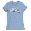 Champa Bay Women's T-Shirt-Baby Blue-Allegiant Goods Co. Vintage Sports Apparel