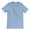California Pride State Men/Unisex T-Shirt-Baby Blue-Allegiant Goods Co. Vintage Sports Apparel