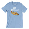 Los Angeles Hot Dog Men/Unisex T-Shirt-Baby Blue-Allegiant Goods Co. Vintage Sports Apparel