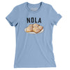 New Orleans Beignets Women's T-Shirt-Baby Blue-Allegiant Goods Co. Vintage Sports Apparel