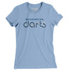 Washington Darts Soccer Women's T-Shirt-Baby Blue-Allegiant Goods Co. Vintage Sports Apparel