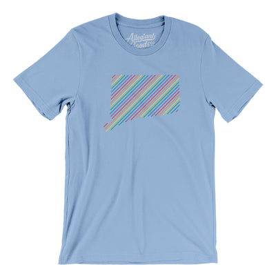Connecticut Pride State Men/Unisex T-Shirt-Baby Blue-Allegiant Goods Co. Vintage Sports Apparel