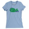 New England Whalers Hockey Women's T-Shirt-Baby Blue-Allegiant Goods Co. Vintage Sports Apparel