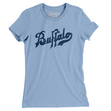 Buffalo Blues Baseball Women's T-Shirt-Allegiant Goods Co. Vintage Sports Apparel