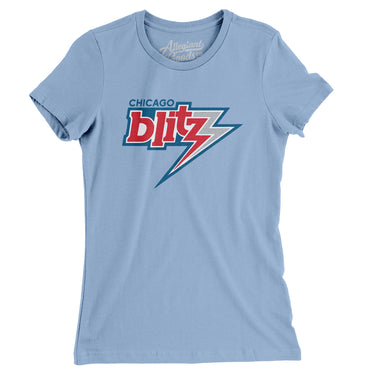 Chicago Blitz Football Women's T-Shirt-Allegiant Goods Co. Vintage Sports Apparel