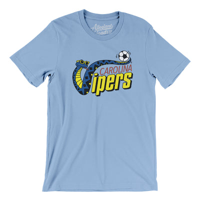 Carolina Vipers Soccer Men/Unisex T-Shirt-Baby Blue-Allegiant Goods Co. Vintage Sports Apparel