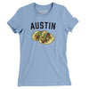 Austin Tacos Women's T-Shirt-Baby Blue-Allegiant Goods Co. Vintage Sports Apparel