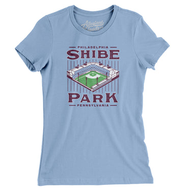 Shibe Park Philadelphia Women's T-Shirt-Allegiant Goods Co. Vintage Sports Apparel