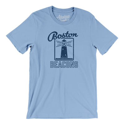 Boston Beacons Soccer Men/Unisex T-Shirt-Baby Blue-Allegiant Goods Co. Vintage Sports Apparel