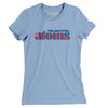 Philadelphia Atoms Soccer Women's T-Shirt-Baby Blue-Allegiant Goods Co. Vintage Sports Apparel