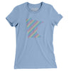 Minnesota Pride State Women's T-Shirt-Baby Blue-Allegiant Goods Co. Vintage Sports Apparel