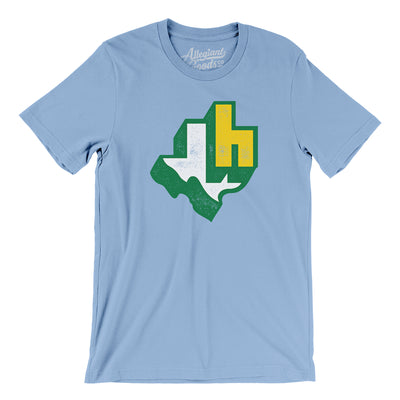 Houston Texans Football Men/Unisex T-Shirt-Baby Blue-Allegiant Goods Co. Vintage Sports Apparel