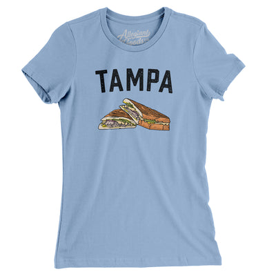 Tampa Cuban Sandwich Women's T-Shirt-Baby Blue-Allegiant Goods Co. Vintage Sports Apparel