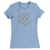 Arizona Pride State Women's T-Shirt-Baby Blue-Allegiant Goods Co. Vintage Sports Apparel