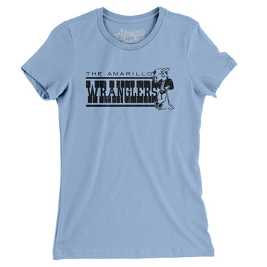 Amarillo Wranglers Hockey Women's T-Shirt-Allegiant Goods Co. Vintage Sports Apparel