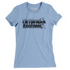 Amarillo Wranglers Hockey Women's T-Shirt-Baby Blue-Allegiant Goods Co. Vintage Sports Apparel