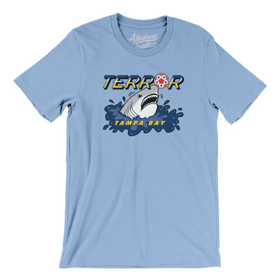Tampa Terror Soccer Men/Unisex T-Shirt-Baby Blue-Allegiant Goods Co. Vintage Sports Apparel