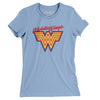 Wichita Wings Soccer Women's T-Shirt-Baby Blue-Allegiant Goods Co. Vintage Sports Apparel