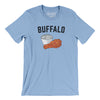 Buffalo Chicken Wings Men/Unisex T-Shirt-Baby Blue-Allegiant Goods Co. Vintage Sports Apparel