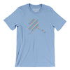Alaska Pride State Men/Unisex T-Shirt-Baby Blue-Allegiant Goods Co. Vintage Sports Apparel