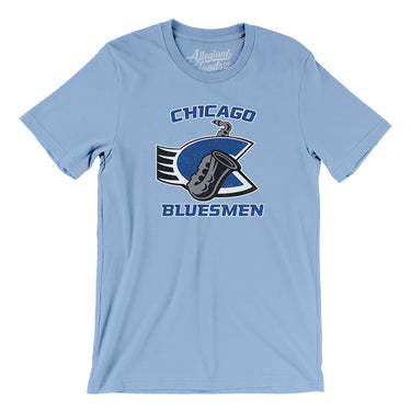 Chicago Bluesmen Roller Hockey Men/Unisex T-Shirt-Allegiant Goods Co. Vintage Sports Apparel