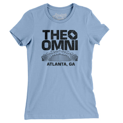 Atlanta Omni Women's T-Shirt-Baby Blue-Allegiant Goods Co. Vintage Sports Apparel