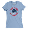 Columbus Bullies Football Women's T-Shirt-Baby Blue-Allegiant Goods Co. Vintage Sports Apparel