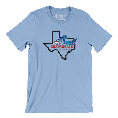 Dallas Chaparrals Basketball Men/Unisex T-Shirt-Baby Blue-Allegiant Goods Co. Vintage Sports Apparel