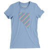Nevada Pride State Women's T-Shirt-Baby Blue-Allegiant Goods Co. Vintage Sports Apparel