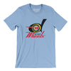 Detroit Wheels Football Men/Unisex T-Shirt-Baby Blue-Allegiant Goods Co. Vintage Sports Apparel