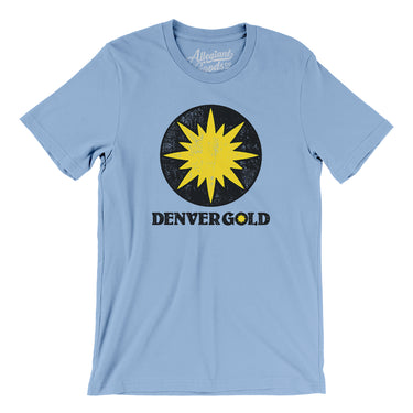 Denver Gold Football Men/Unisex T-Shirt-Allegiant Goods Co. Vintage Sports Apparel