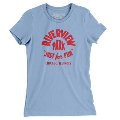 Riverview Park Amusement Park Badge Women's T-Shirt-Baby Blue-Allegiant Goods Co. Vintage Sports Apparel