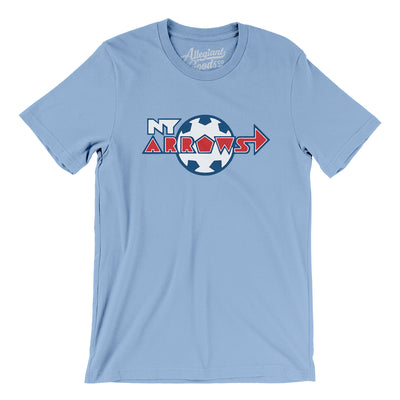New York Arrows Soccer Men/Unisex T-Shirt-Baby Blue-Allegiant Goods Co. Vintage Sports Apparel
