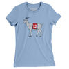 #12 GOAT Women's T-Shirt-Baby Blue-Allegiant Goods Co. Vintage Sports Apparel