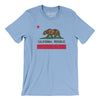 California State Flag Men/Unisex T-Shirt-Baby Blue-Allegiant Goods Co. Vintage Sports Apparel