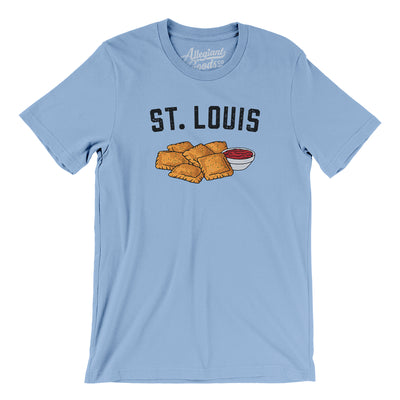 St. Louis Toasted Ravioli Men/Unisex T-Shirt-Baby Blue-Allegiant Goods Co. Vintage Sports Apparel
