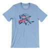 Houston Apollos Hockey Men/Unisex T-Shirt-Baby Blue-Allegiant Goods Co. Vintage Sports Apparel