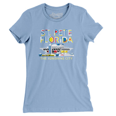 St. Pete Florida Pier Women's T-Shirt-Allegiant Goods Co. Vintage Sports Apparel