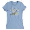 St. Pete Florida Pier Women's T-Shirt-Baby Blue-Allegiant Goods Co. Vintage Sports Apparel