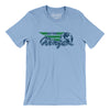 Dayton Wings Basketball Men/Unisex T-Shirt-Baby Blue-Allegiant Goods Co. Vintage Sports Apparel