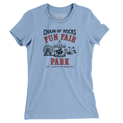 Chain of Rocks Amusement Park Women's T-Shirt-Allegiant Goods Co. Vintage Sports Apparel