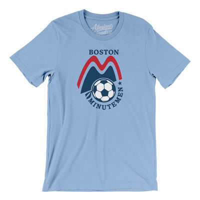 Boston Minutemen Soccer Men/Unisex T-Shirt-Baby Blue-Allegiant Goods Co. Vintage Sports Apparel