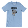 Chicago Bruisers Football Men/Unisex T-Shirt-Baby Blue-Allegiant Goods Co. Vintage Sports Apparel