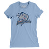 Columbus Landsharks Lacrosse Women's T-Shirt-Baby Blue-Allegiant Goods Co. Vintage Sports Apparel