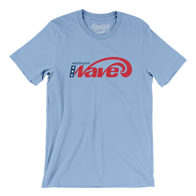 Washington Wave Lacrosse Men/Unisex T-Shirt-Baby Blue-Allegiant Goods Co. Vintage Sports Apparel