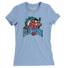 Motor City Mustangs Roller Hockey Women's T-Shirt-Baby Blue-Allegiant Goods Co. Vintage Sports Apparel