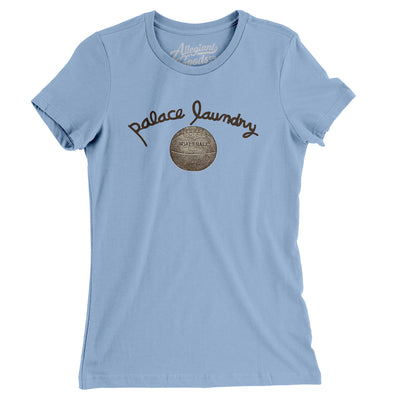 Washington Palace Laundry Basketball Women's T-Shirt-Baby Blue-Allegiant Goods Co. Vintage Sports Apparel