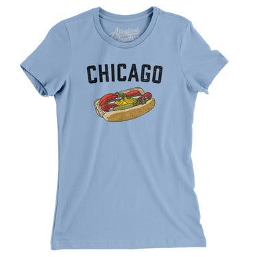 Chicago Style Hot Dog Women's T-Shirt-Allegiant Goods Co. Vintage Sports Apparel