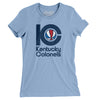 Kentucky Colonels Basketball Women's T-Shirt-Baby Blue-Allegiant Goods Co. Vintage Sports Apparel
